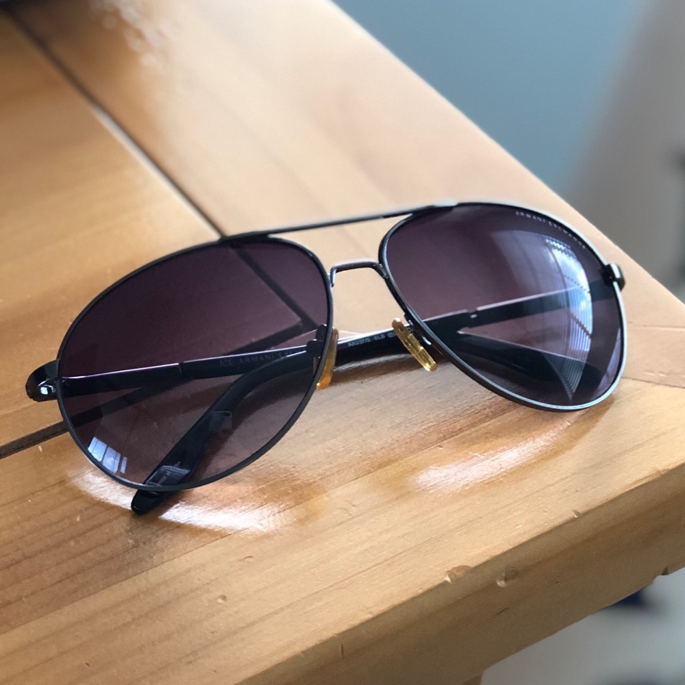 ARMANI EXCHANGE polarized black sunglasses